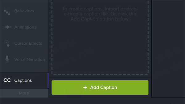 CamtasiaStudio怎么給視頻添加字幕截圖1