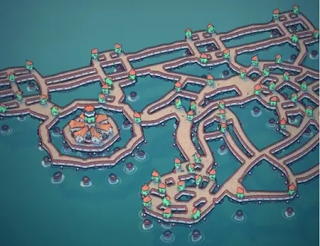Townscaper怎么做漂浮島？3