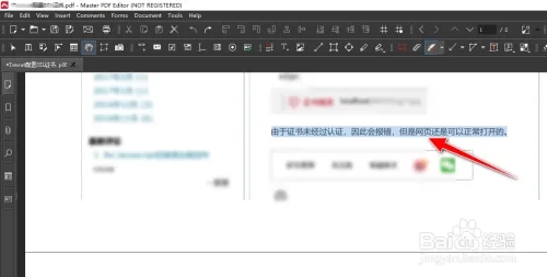 如何使用Master PDF Editor工具將文字設置高亮5