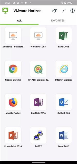 VMware Horizon Client安卓版界面简介1