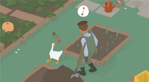 搗蛋鵝模擬器雙人聯機版怎么讓園丁帶上帽子2