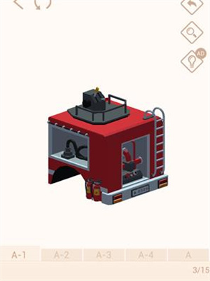 我愛拼模型游戲破解版無限鉆石金幣消防車搭建攻略