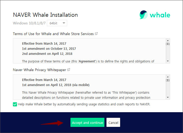 Whale瀏覽器免激活版安裝步驟2