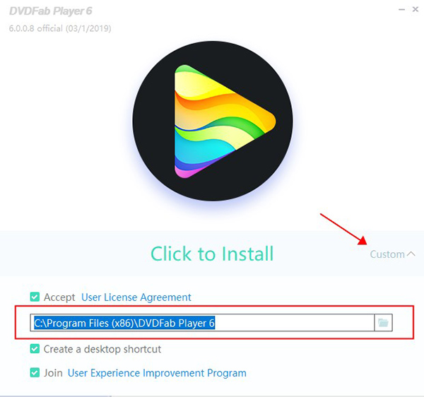 DVDFab Player 6免激活版安裝步驟1