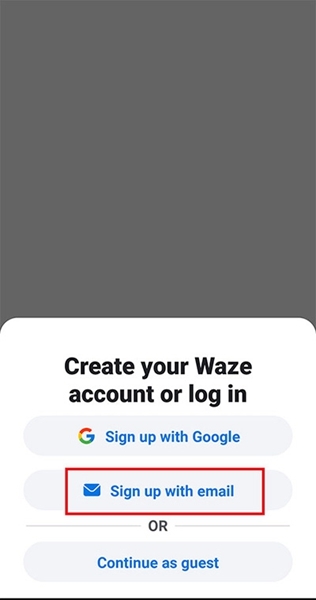 waze地图app如何注册？3