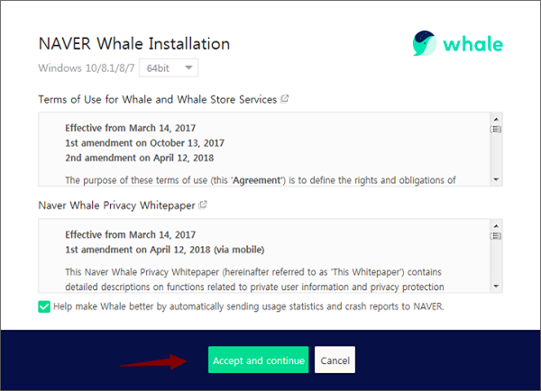 Whale浏览器破解版安装教程截图1