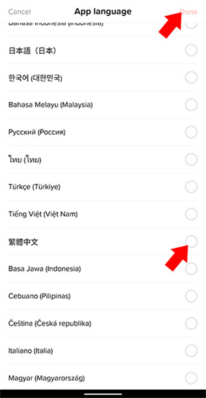 tiktok官方版app怎么设置中文