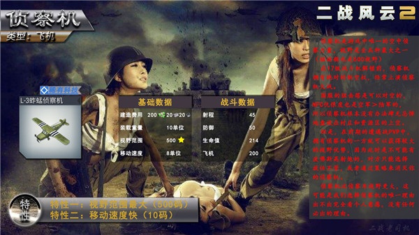 二戰風云2破解版最新版本空軍介紹