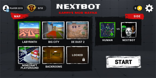 Nextbot生存联机版(有辅助菜单)游戏攻略1