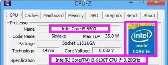 CPU-Z使用方法截圖3