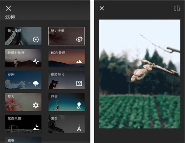 Snapseed官方版最新版滤镜介绍