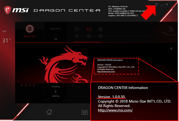 如何在微星Dragon Center中安裝/啟動Mystic Light2