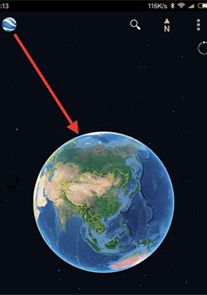谷歌地球怎么看街景截圖