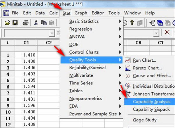 Minitab 21正版怎么做cpk