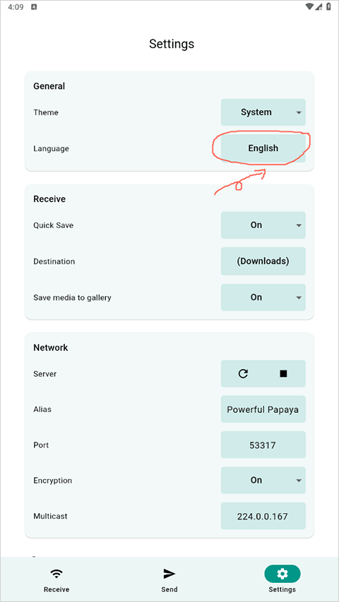 LocalSend怎么設(shè)置中文？1