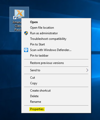 使用Xmanger Classic被动会话10