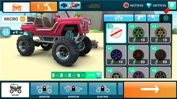 MMX爬坡赛车2无限金币最新版 第4张图片