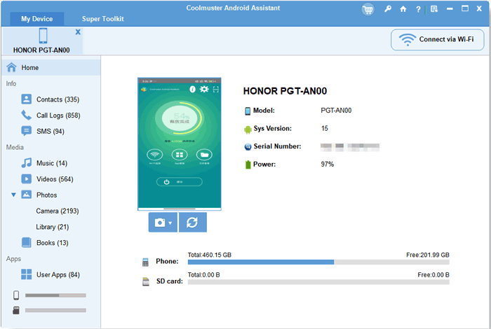 将联系人从Android手机传输到计算机1