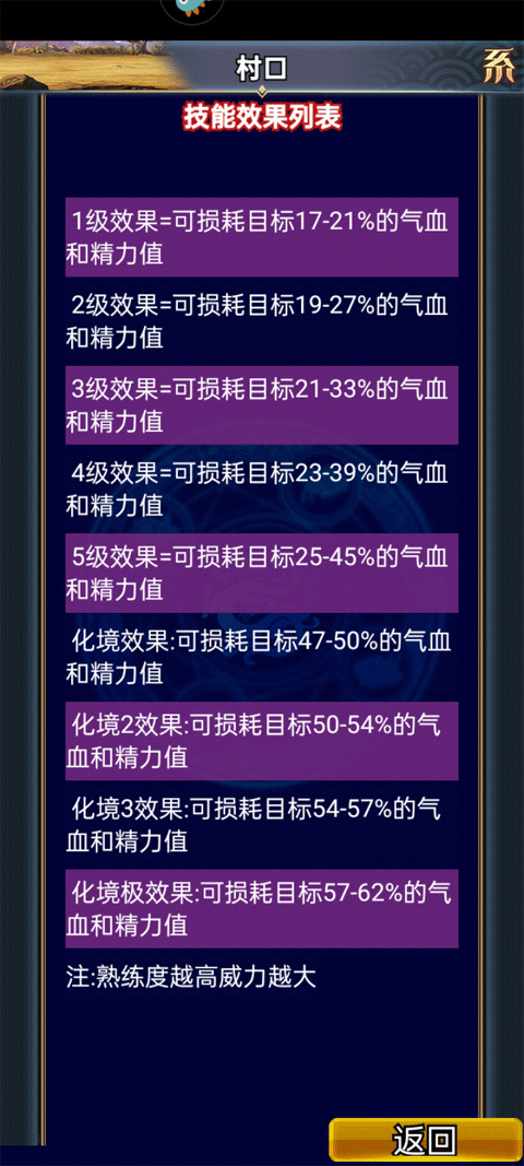 武士、文人、异人技能图文介绍截图1