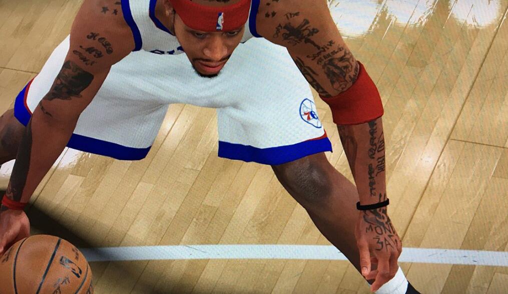 NBA2K18阿伦艾弗森完整纹身MOD