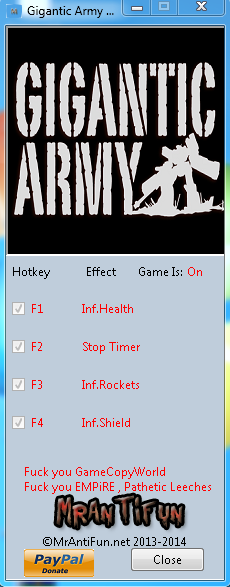 重装武器四项修改器 v1.0 MrAntiFun