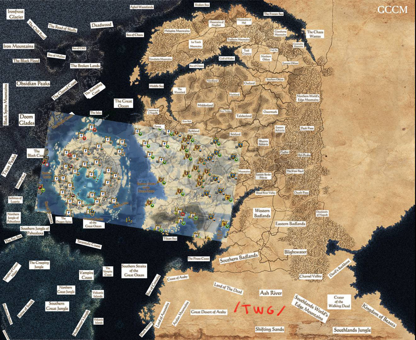 战锤全面战争势力地图图片