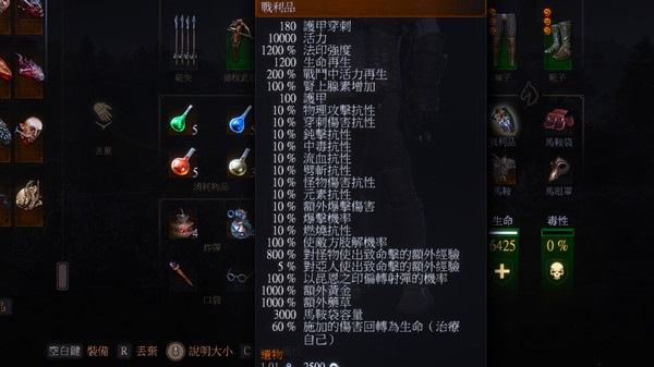 巫师3：狂猎血与酒盾牌战利品加强MOD v1.31简易版