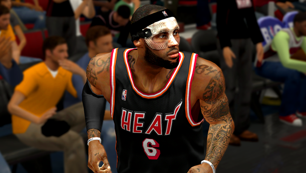 nba2K14詹姆斯白色面具补丁 绿色版