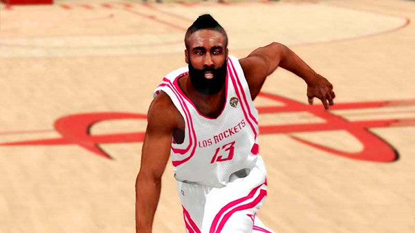 nba2K14詹姆斯哈登面补 绿色版