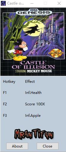梦幻城堡：米老鼠历险三项修改器 v1.0 MrAntiFun版
