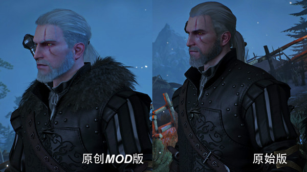 巫师3：狂猎杰洛特和叶奈法高清面部重置MOD v1.31 绿色版