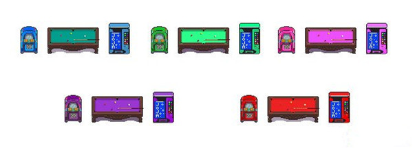 星露谷物语可乐机台球桌自动点唱机颜色替换MOD linasouls9版