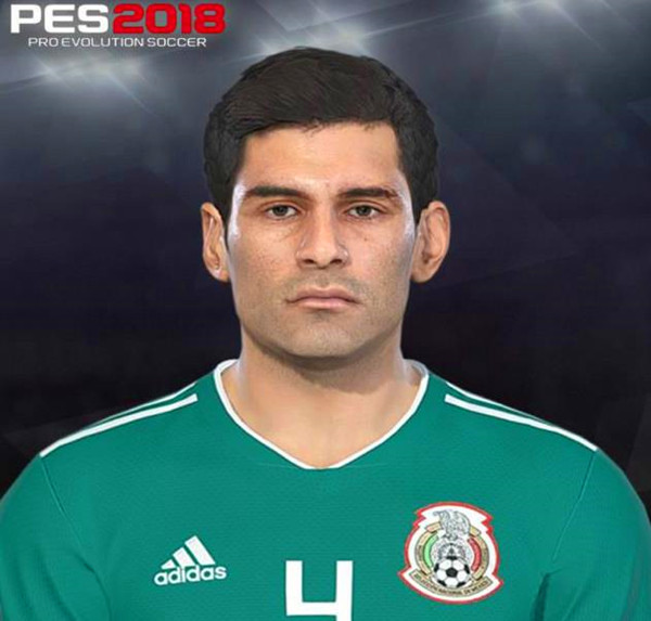 实况足球2018最新墨西哥后卫马奎兹面部补丁 绿色版