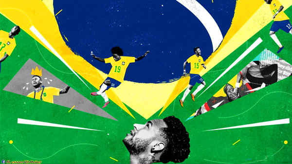 实况足球2018最新巴西队世界杯壁纸美化补丁 绿色版
