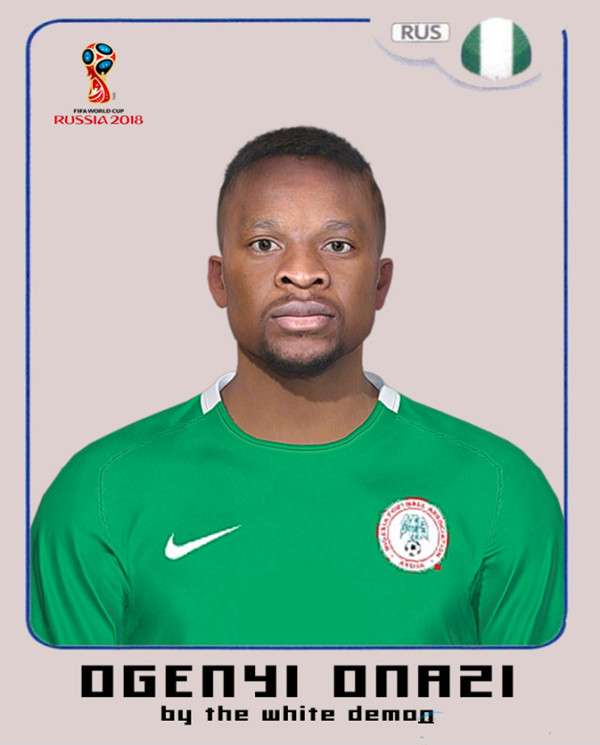 实况足球2018最新尼日利亚球星奥纳齐面部补丁 绿色版