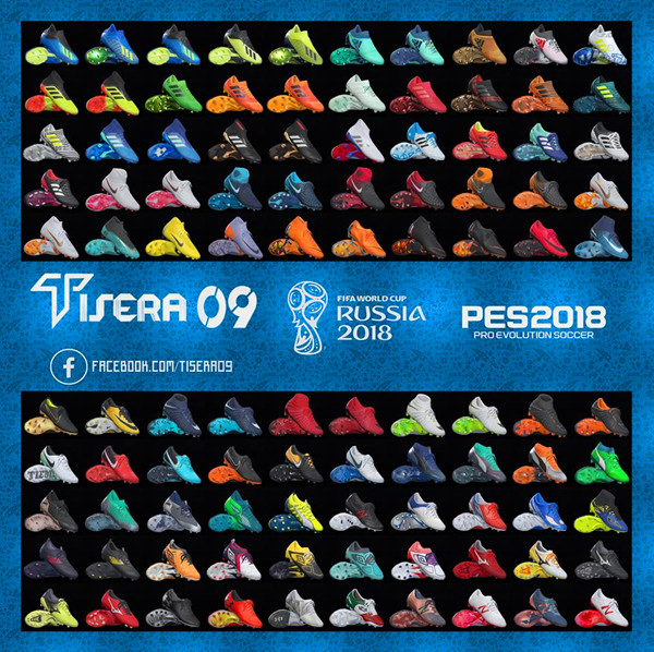 实况足球2018最新俄罗斯世界杯球鞋补丁 绿色版