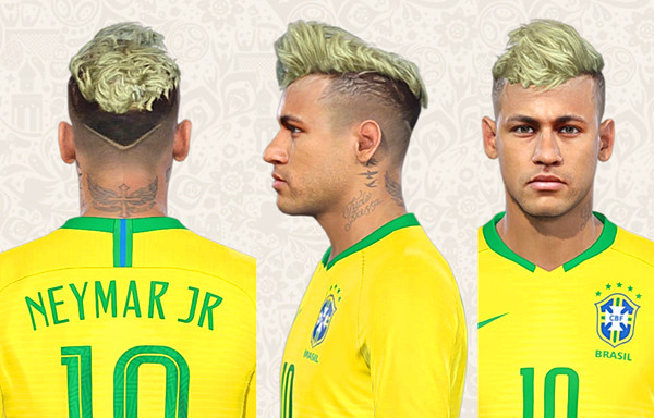 实况足球2018最新巴西球星内马尔面部补丁 绿色版