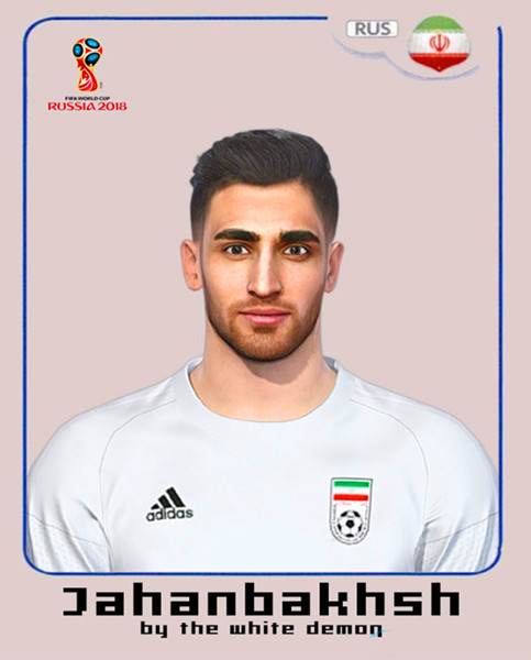 实况足球2018最新世界杯伊朗球员贾汉巴赫什面部补丁