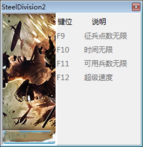 钢铁之师2四项修改器 v1.0 peizhaochen版