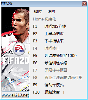 FIFA20终极版十项修改器 第1张图片