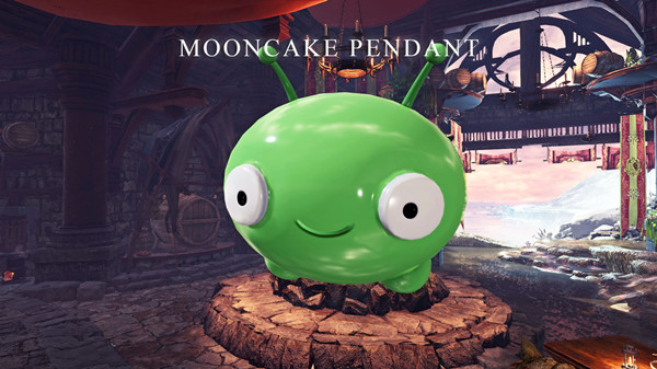 怪物猎人世界：冰原太空终界绿月饼吊坠MOD 绿色免费版
