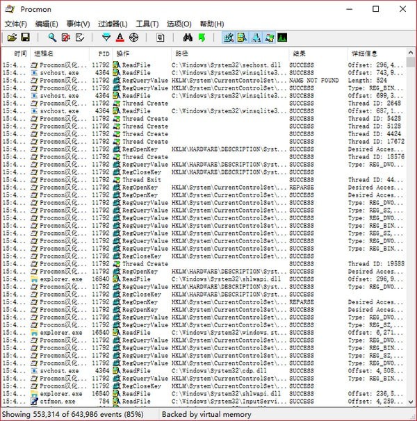 Procmon中文版截图