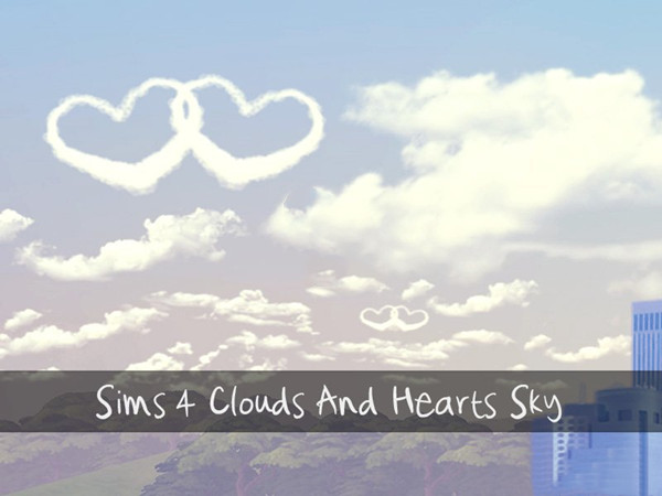 模拟人生4天空爱心云朵MOD下载 第1张图片