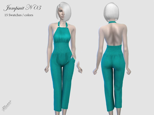 模拟人生4女性商务风吊带连衣裤MOD 绿色免费版