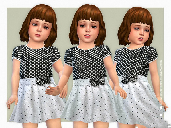 模拟人生4小女孩斑点洋装MOD下载 第1张图片