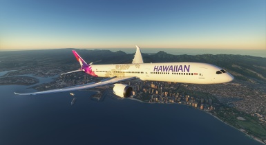 微软飞行模拟夏威夷航空配色MOD 绿色免费版