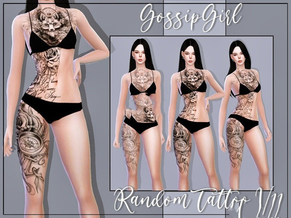 模拟人生4女性的帅气纹身MOD下载 第1张图片