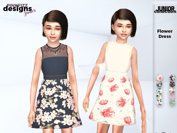 模拟人生4女孩可爱的印花连衣裙MOD下载 第1张图片