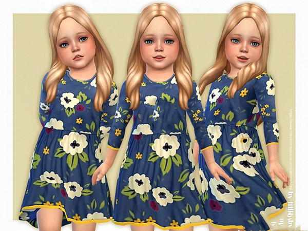 模拟人生4幼儿美丽鲜花连衣裙MOD下载 第1张图片
