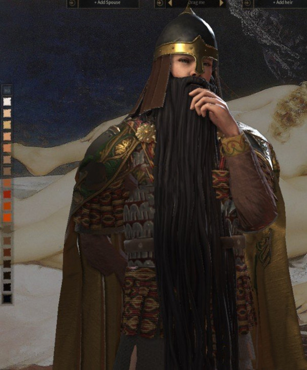 十字军之王3更多发型和胡须MOD下载 第1张图片